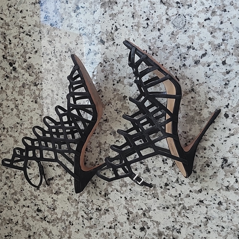 Schutz Juliana cage stilleto heels US sz 9.5 - Picture 3 of 10